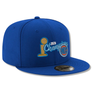 NEW ERA 950 CHAMPIONS 2026 NEW YORK KNICKS TROPHY SNAPBACK-ROYAL BLUE