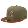 NEW ERA 5950 CUSTOM FITTED- 2T COLOR PACK NEW YORK YANKEE/ GREEN /BROWN