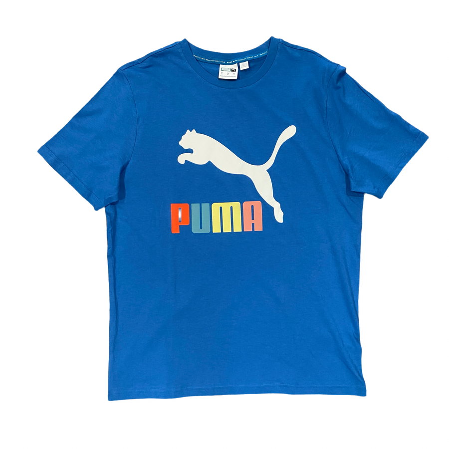 Puma CLASSICS LOGO INTEREST TEE Men’s -VALLARTA BLUE