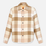 TIMBERLAND SHERPA LINED PLAID FLEECE OVERSHIRT Men’s - HIGH PILE LINED OVERSHI NATUR BEIGE