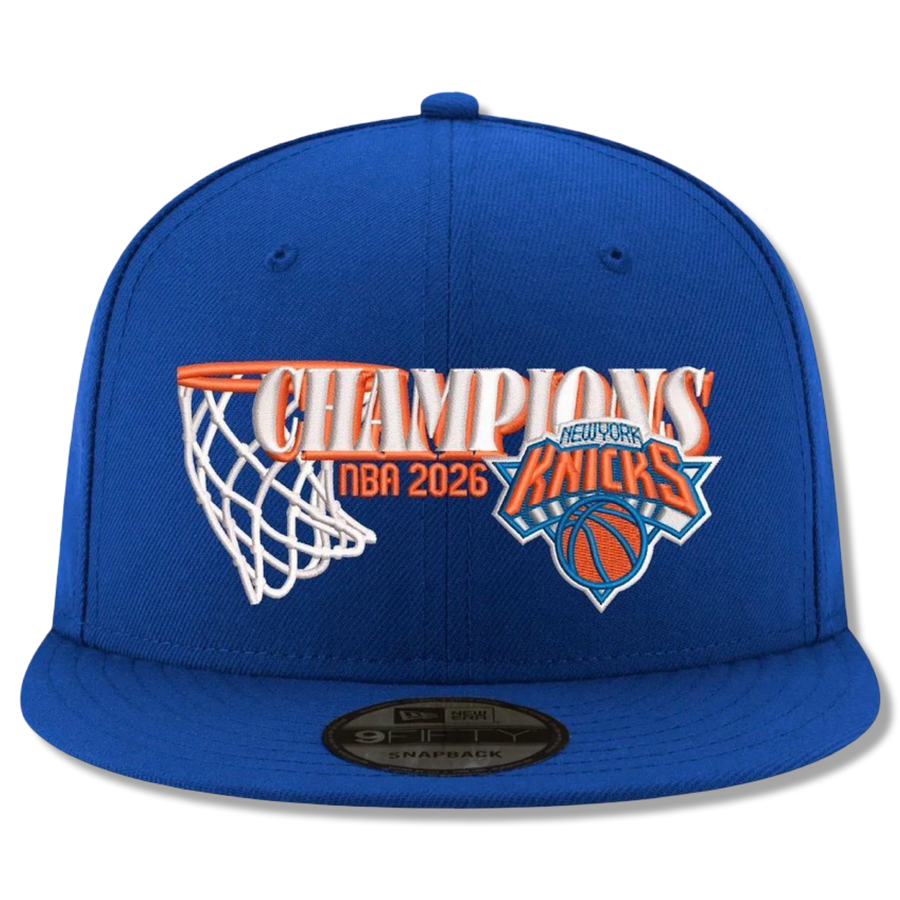 NEW ERA 950 CHAMPIONS NBA 2026 NEW YORK KNICKS SNAPBACK BASKET-ROYAL B