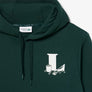 LACOSTE GOLF CLUB RELAXED FIT HOODIE FLEECE -Men’s /GREEN -YZP