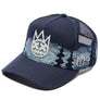 Cult of Individuality MESH BACK TRUCKER HAT MOUNTAINS  MenS - DARK NAVY