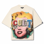 Cult of Individuality OVERSIZED SHORT SLEEVE CREW NECK TEE EVERY SECRET HAS A LIE Men’s -WINTER WHITE