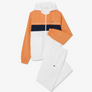 LACOSTE REGULAR FIT COLORBLOCK HOODIE TRACKSUIT- Men’s-WHITE-ORANGE/NAVY-46C