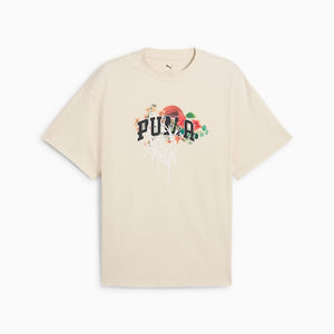 Puma DUNKED IN FLORALS TEE Men’s-ALPINE SNOW