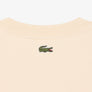 LACOSTE BOX LOGO CLASSIC FIT FLEECE CREWNECK SWEATSHIRT -Men’s - BEIGE