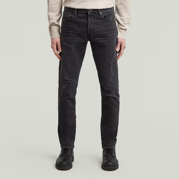 G-Star 3301 SLIM Men’s -WORN IN RIPPED GREY SACRAMENTO