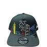 NEW ERA 950 A-FRAME PRE-CURVED BIG CITY LOGO SNAPBACK HAT NEW YORK METS  -BLACK MULTI