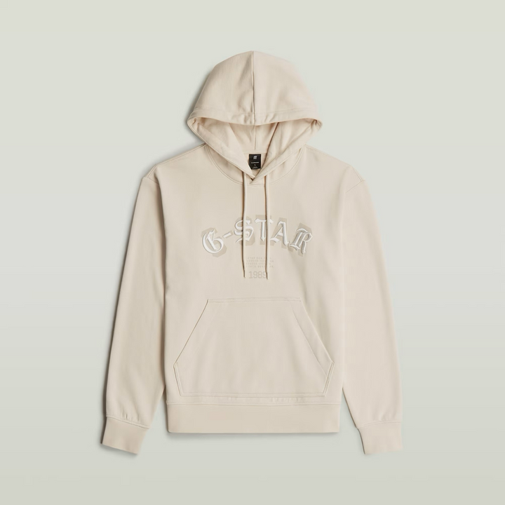 G-Star ORIGINALS EMBRO LOGO HB HOODY SW / Men’s -DK TALC BEIGE