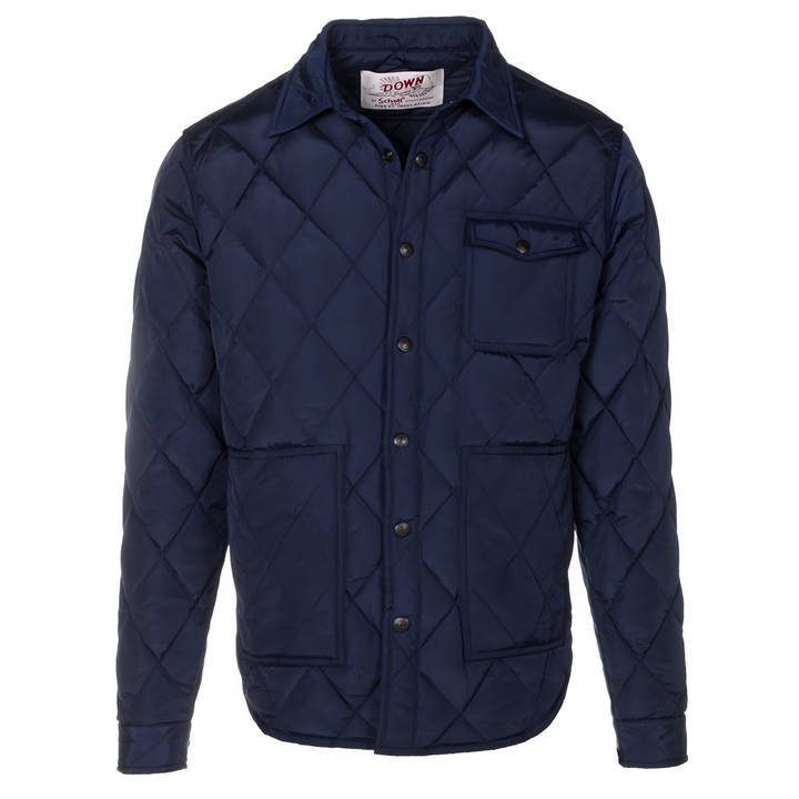 Schott N.Y.C DOWN FILLED GARMENT JACKET MENS-NAVY