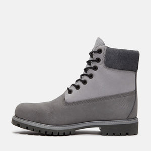 TIMBERLAND PREMIUM 6 IN LACE WATERPROOF BOOT Men’s - MEDIUM GREY  NUBUCK