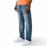 TRUE RELIGION RICKY  SUPER FLAP JEANS-COURT CRASH MED INDIGO WASH