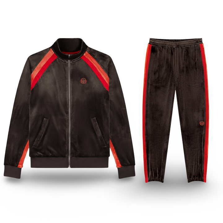 SERGIO TACCHINI BANDA  VELOUR SUIT - MEN’S -MULCH