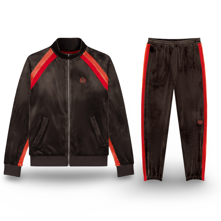 SERGIO TACCHINI BANDA  VELOUR SUIT - MEN’S -MULCH