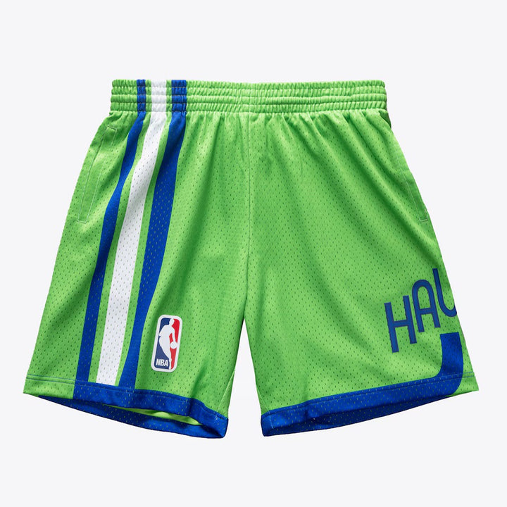 MITCHELL & NESS - NBA SWINGMAN - SHORTS - HAWKS - 70 - MENS -GREEN ROYAL