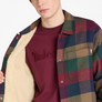 TIMBERLAND SHERPA LINED PLAID FLEECE OVERSHIRT Men’s - HIGH PILE LINED OVERSHI GREEN