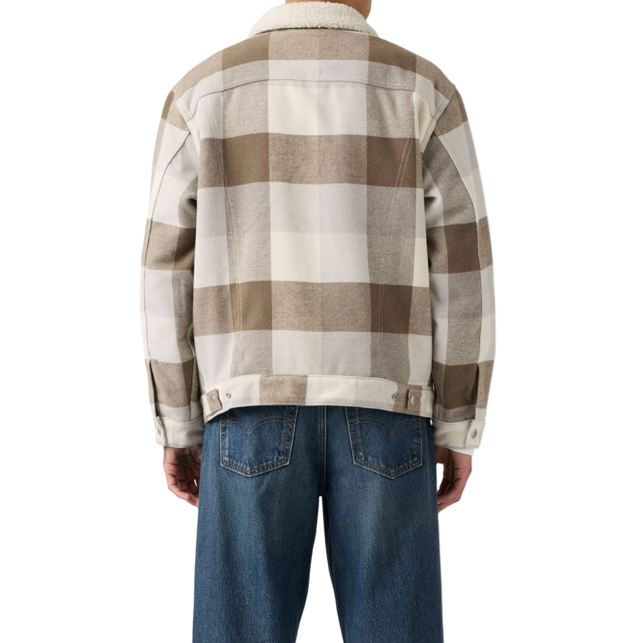 Levis Strauss & Co TRUCKER SHERPA JACKET Men’s -BEIGE