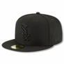 NEW ERA 5950 CHICAGO WHITE SOX ‘ -ALL  BLACK