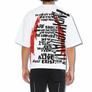 Cult of Individuality OVERSIZED SHORT SLEEVE CREW NECK TEE  CULT ANARCHY 260 GRAM Men’s -WHITE