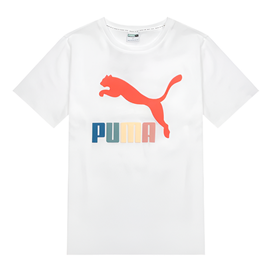 Puma CLASSICS LOGO INTEREST TEE Men’s - WHITE -GO FOR