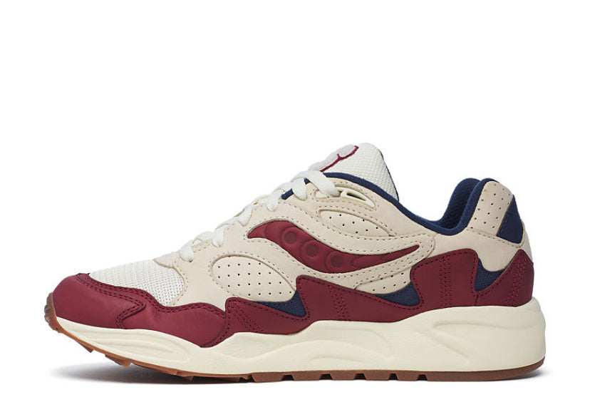 Saucony Originals GRID SHADOW 2 Men s CREAM BURGUNDY