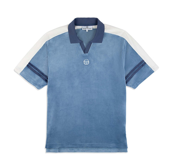 Sergio Tacchini CIELO VELOUR POLO T-SHIRT Men’s -FADED DENIM