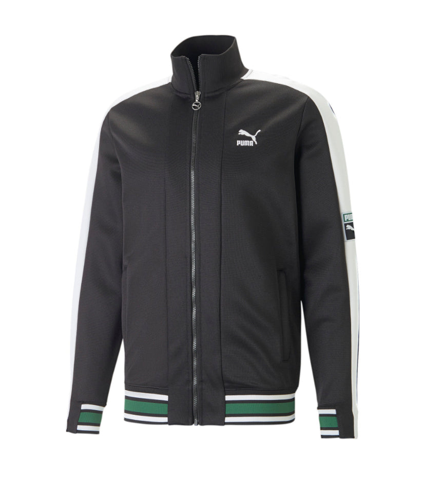 Puma t7 track jacket black on sale