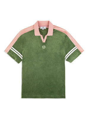 Sergio Tacchini CIELO VELOUR POLO T-SHIRT Men’s -BRONZE GREEN