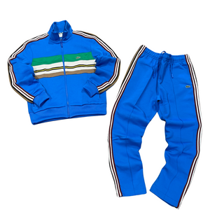 Blue sales lacoste tracksuit