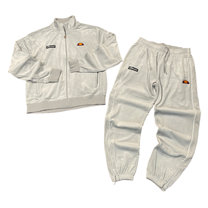 Ellesse NAPOLI VELOUR TRACKSUIT Men’s -LIGHT GREY  (128)