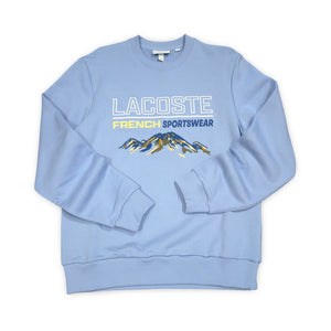 LACOSTE LOOSE-FIT OVERSIZED LOGO FLEECE SWEATSHIRT -Men’s-PURPLE-5QD