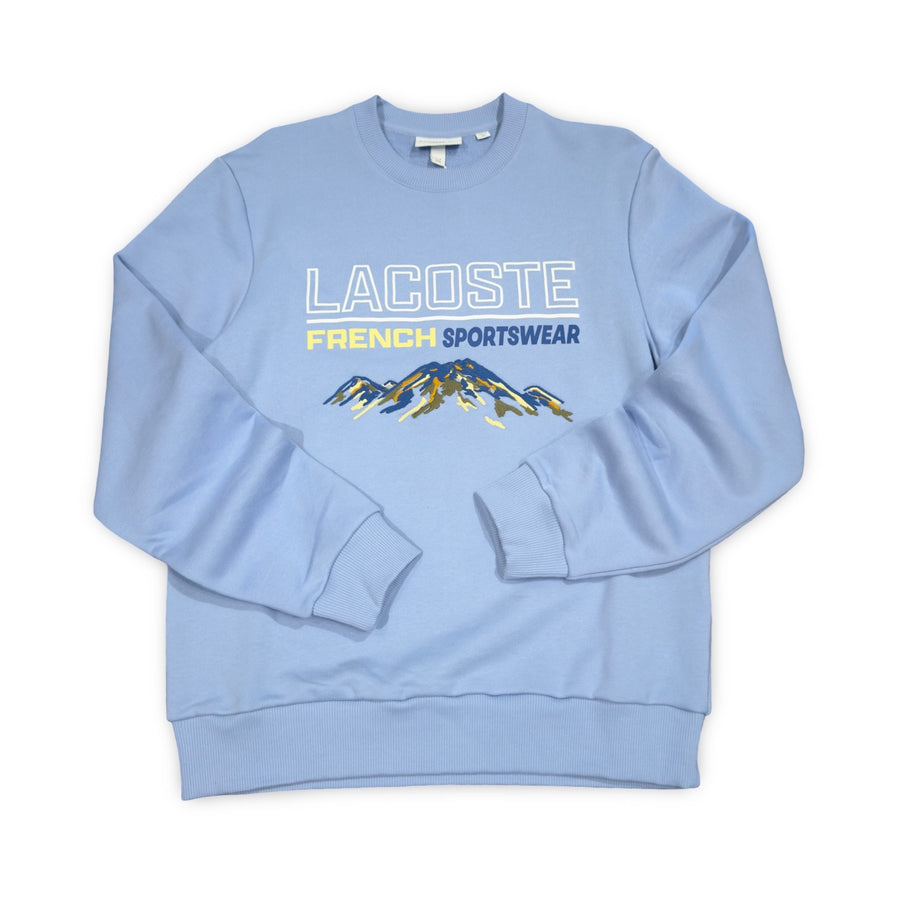 LACOSTE LOOSE-FIT OVERSIZED LOGO FLEECE SWEATSHIRT -Men’s-PURPLE-5QD