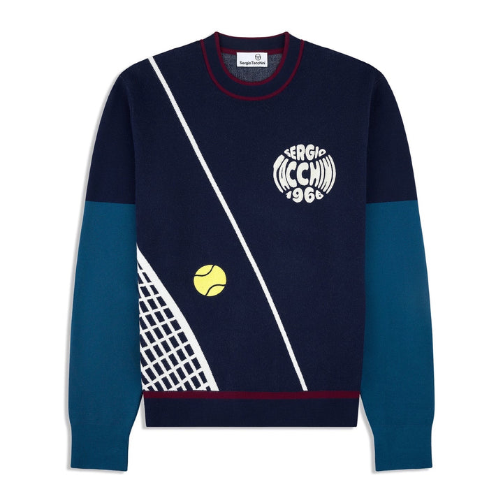 Sergio Tacchini NOTA CREWNECK SWEATER Men’s -MARITIME BLUE
