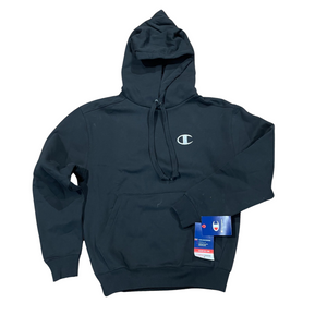 CHAMPION SUPER FLEECE MEDIUM C LOGO CONE HOODY Men s BLACK