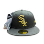 NEW ERA 5950 FITTED CAP PATCH ON THE SIDE - CHICAGO WHITE SOX / BLACK GOLD