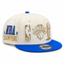 NEW ERA 950  NBA 26 RING OFF  SNAPBACK NEW YORK KNICKS - YOUTH - CREAM ROYAL BLUE
