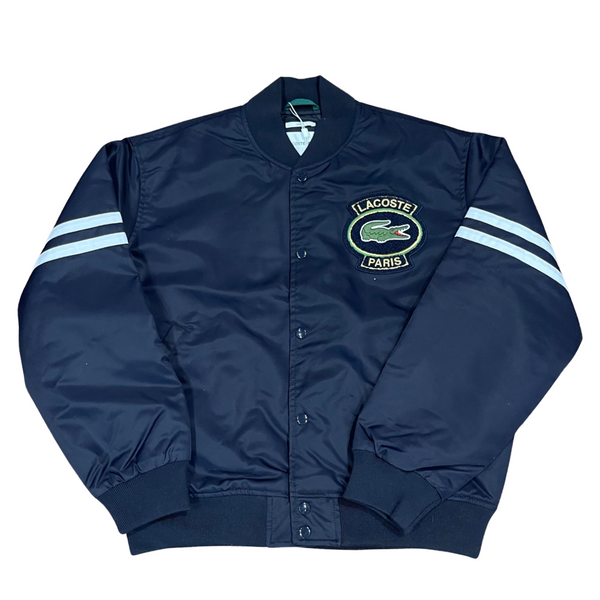 LACOSTE ネイビー MA-1ジャケット US M LACOSTEラコステライブMA-1 ブルゾン ネイビー紺 メンズ