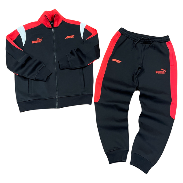 Red 2025 puma sweatsuit