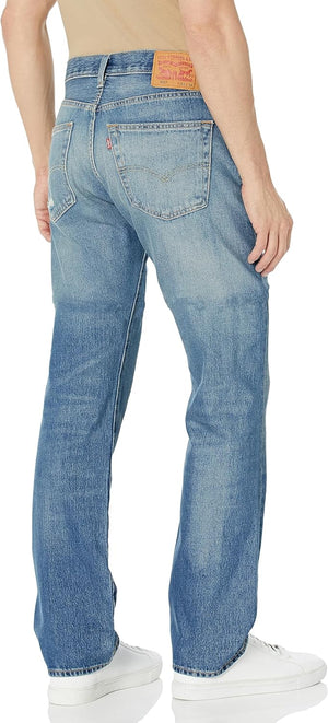 Levis Strauss & Co - 501 ORIGINAL SITS AT WAIST STRAIGHT LEG Men’s -LIGHT WASH RIPPED AT THE KNEE