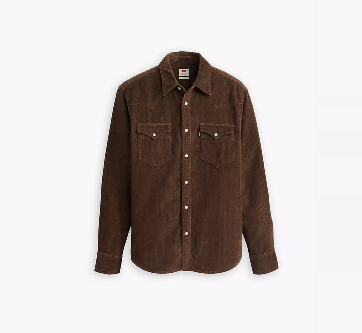 Levis Strauss & Co CORDUROY SHIRT Men’s -BROWN