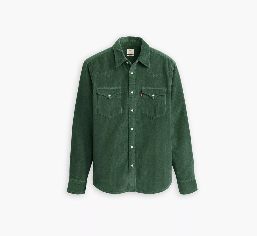 Levis Strauss & Co CORDUROY SHIRT Men’s -GREEN