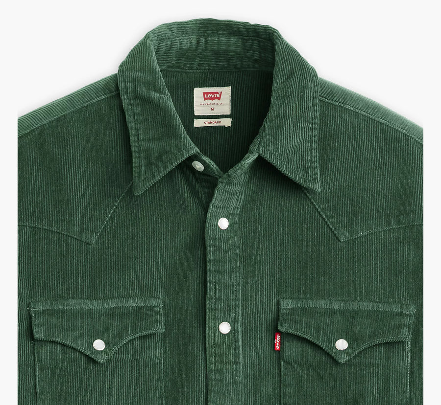 Levis Strauss & Co CORDUROY SHIRT Men’s -GREEN