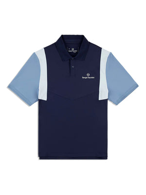 SERGIO TACCHINI ANGOLO  POLO SHORT SET- Men’s - MARITIME BLUE