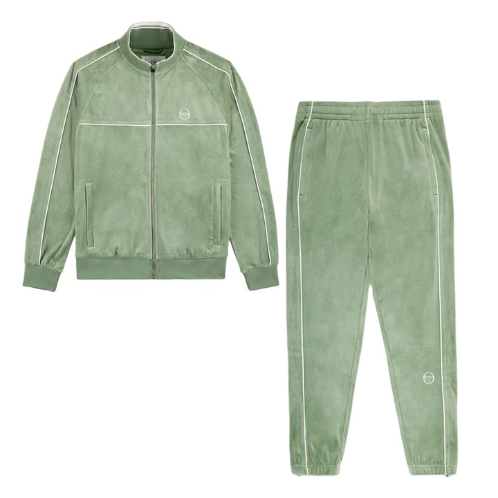 SERGIO TACCHINI LIONI VELOUR SUIT - MEN’S - HEDGE GREEN