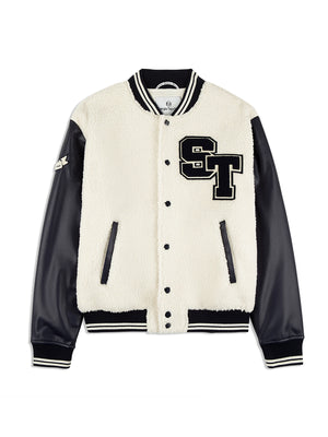 SERGIO TACCHINI TOPPA VARSITY BOMBER JACKET - MEN’S-GARDENIA