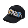 Cult of Individuality MESH BACK TRUCKER HAT  CULT  NEWSPRINT Men’s -BLACK