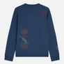 SCOTCH & SODA PLACE EMBROIDERED ARTWORK RELAXED  FIT SWEATSHIRT MEN’S /ENSIGN BLUE