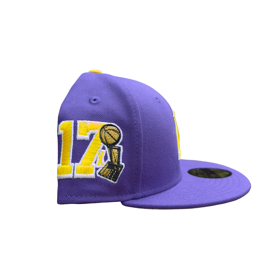 NEW ERA 5950 CUSTOM FITTED-LA LAKERS / PURPLE YELLOW
