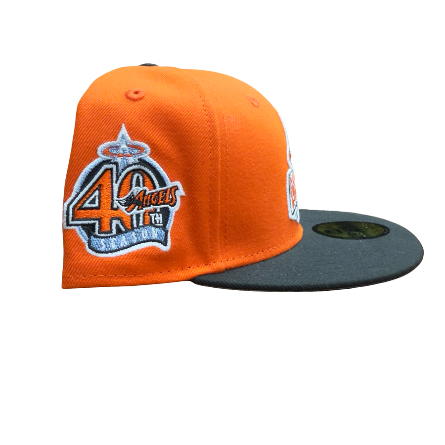 NEW ERA 5950 CUSTOM FITTED-ANAHEIM ANGELS/ ORANGE BLACK